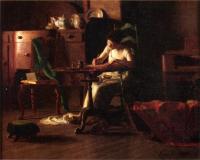 Thomas Pollock Anschutz - Woman Writing at a Table